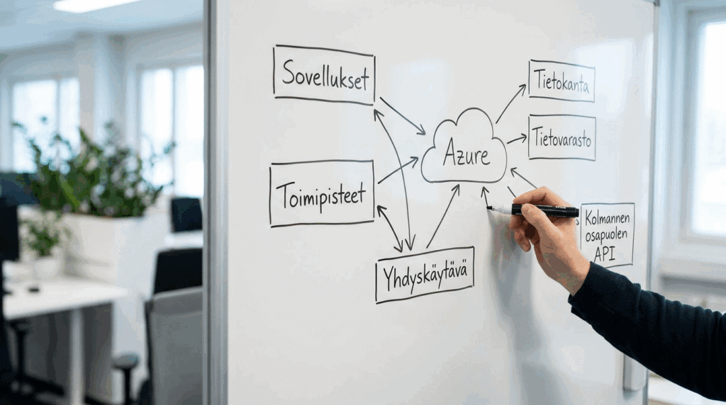 arkkitehtuurikuva on osa kilpailutusmateriaaleja